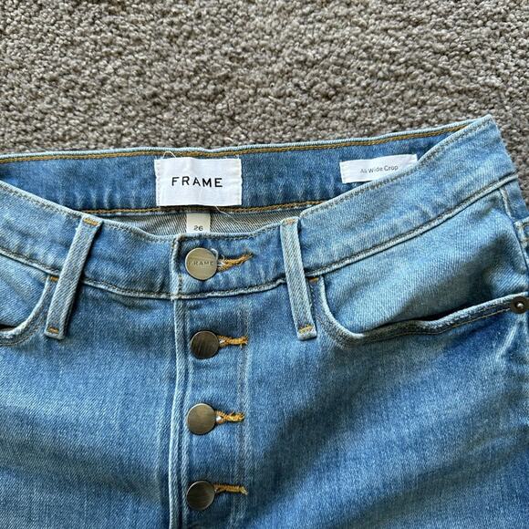 Frame Ali Wide Crop Jeans - Picture 3 of 7
